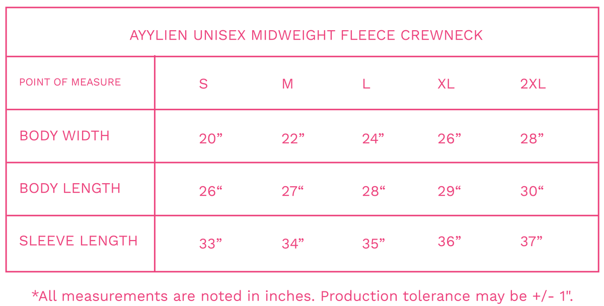 Midweight Fleece Crewneck