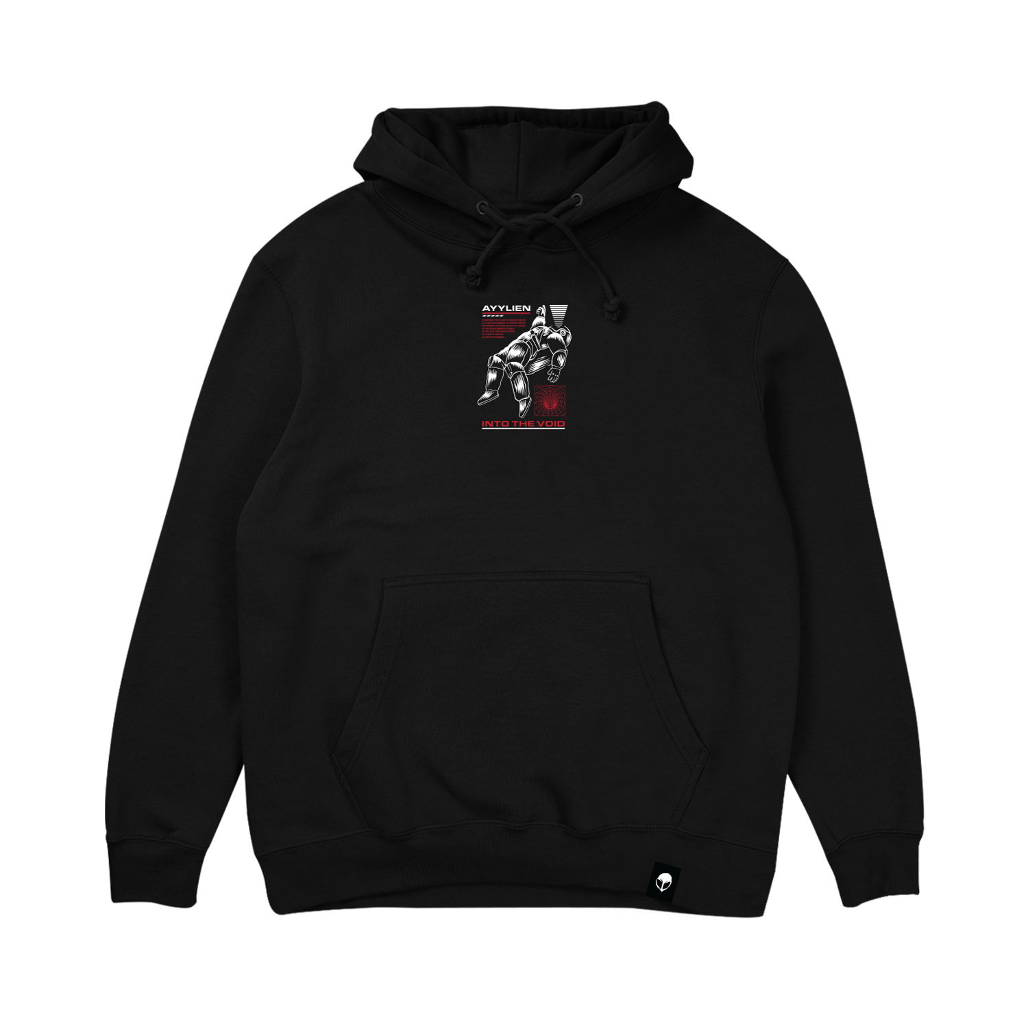 Horror hoodie best sale black and white