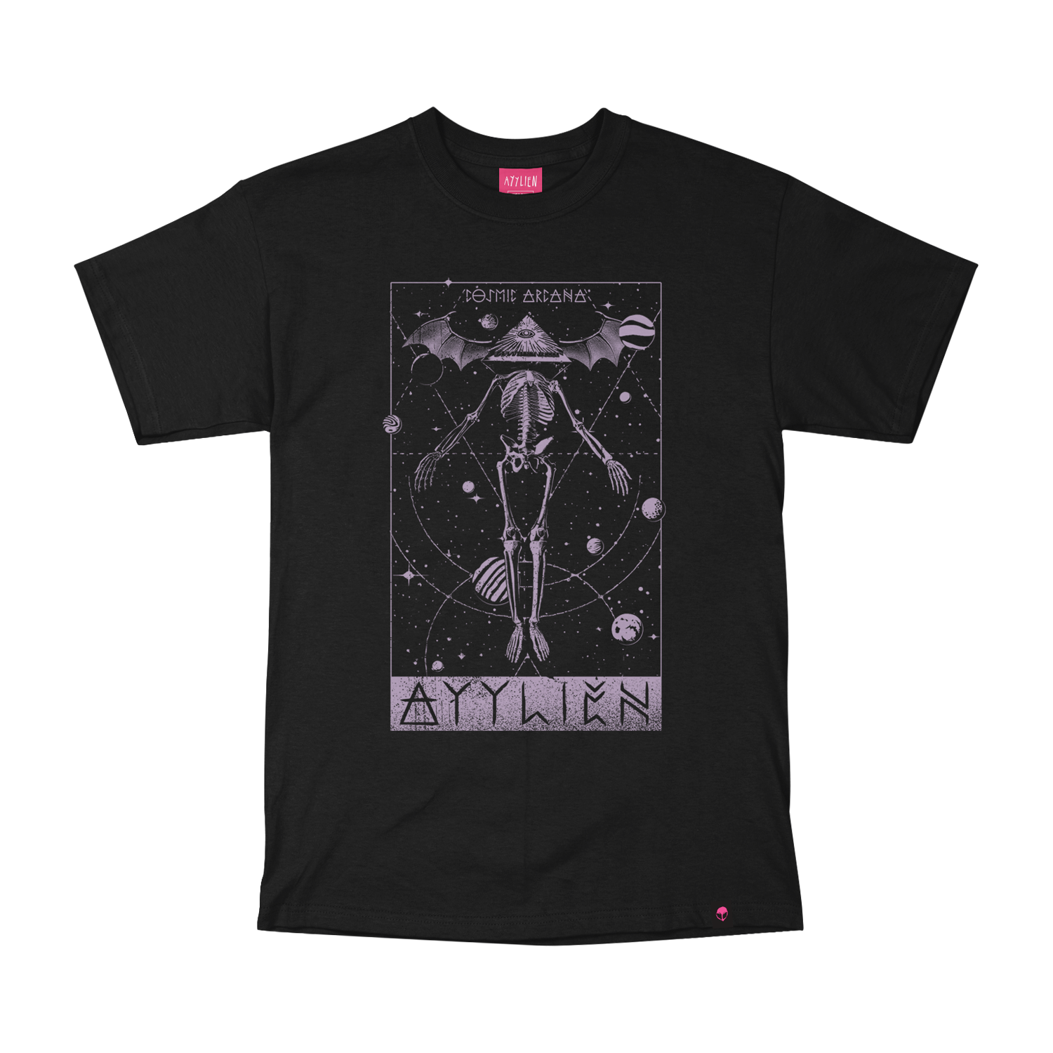 Cosmic Arcana Skelton Tarot Card Tee