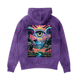 Psychedelic Explore Your Mind Hoodie - Purple