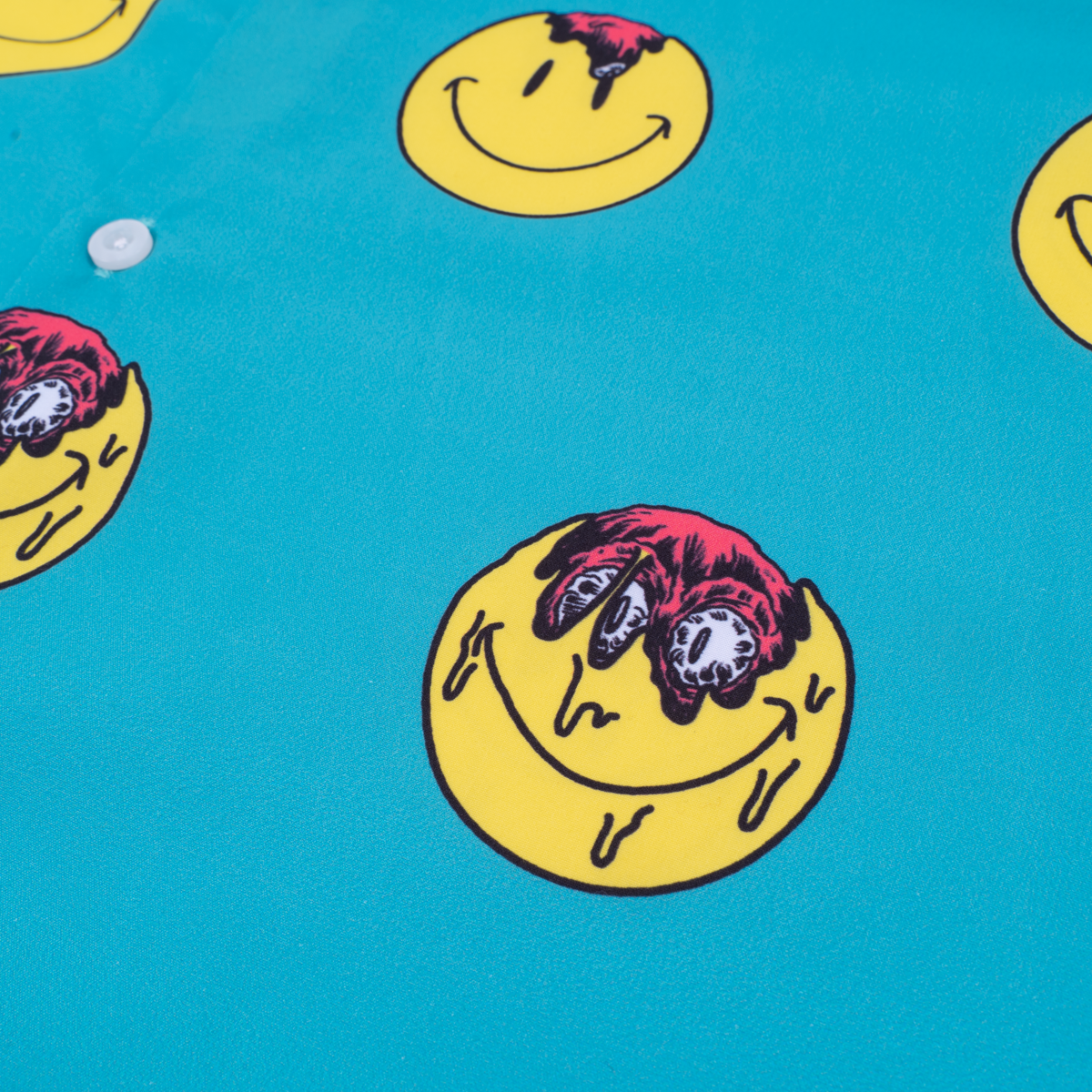 Ayylien Melting Smileys Button Up Tee